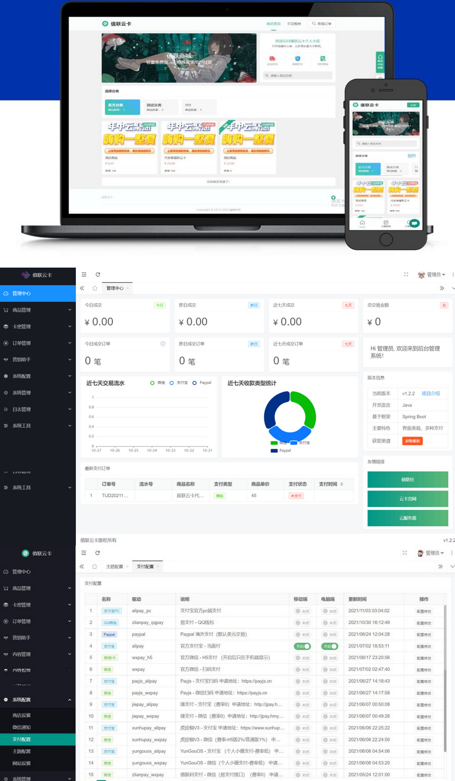 【HR】开源版值联云咔自动商业系统v2.0.0+图文搭建教程