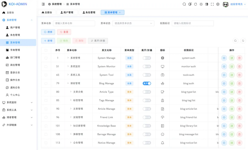 图片[4]-KOI ADMIN：二次元风格的管理系统模板-薄荷云博客